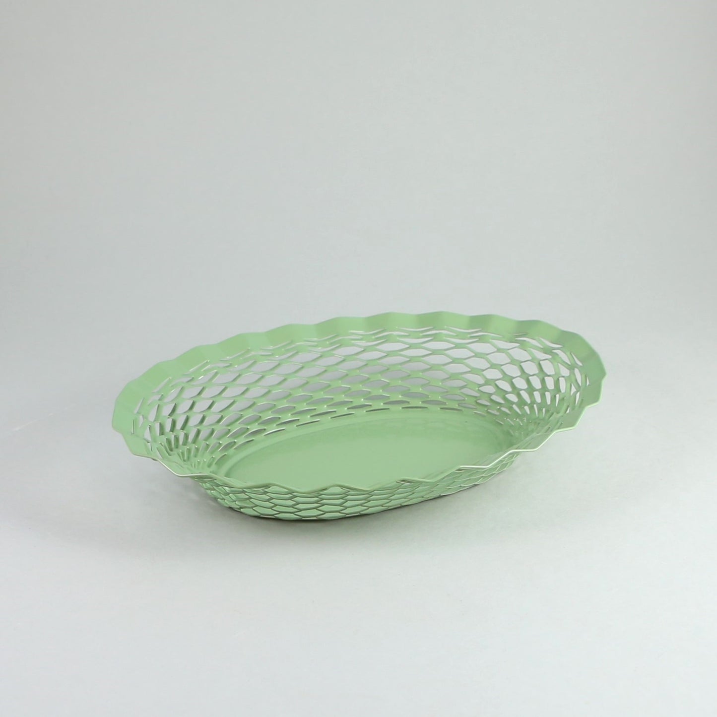 Oval Serving Basket Small Pastel Green