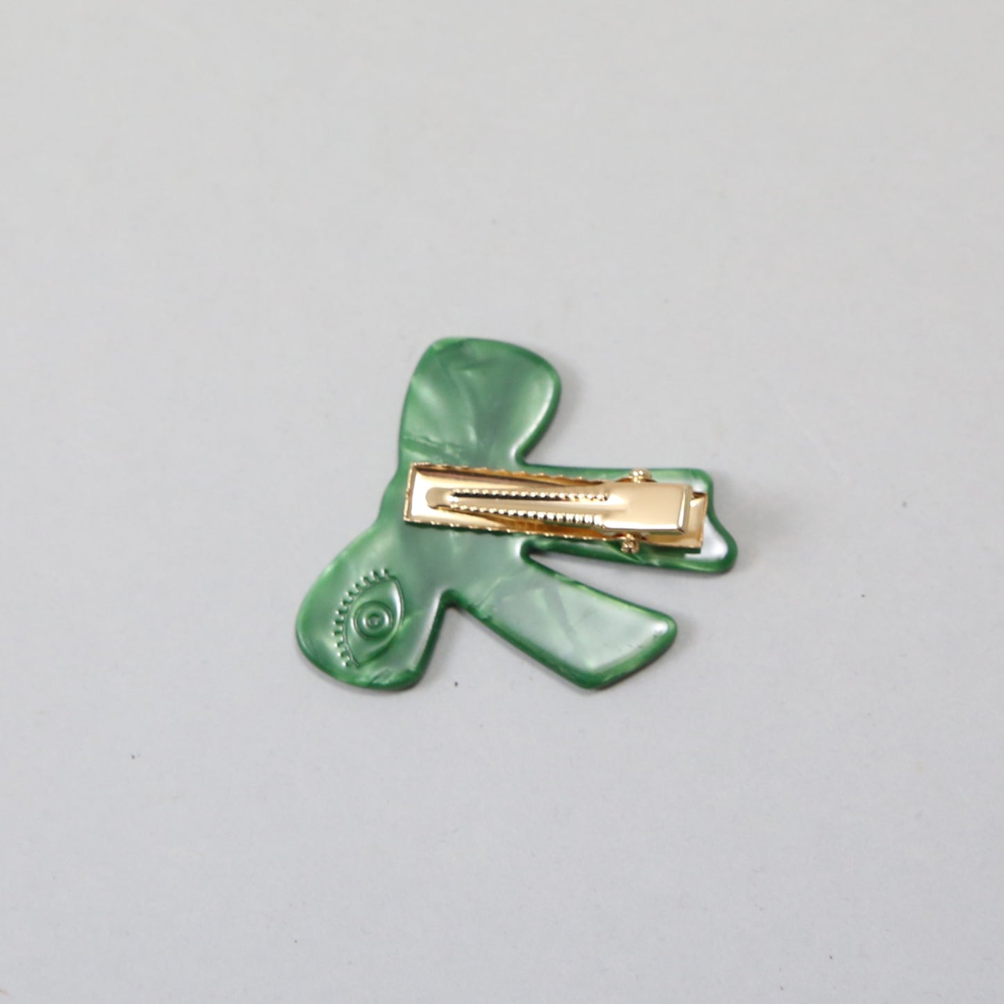 Coucou Suzette Hair Clip - Green Bow