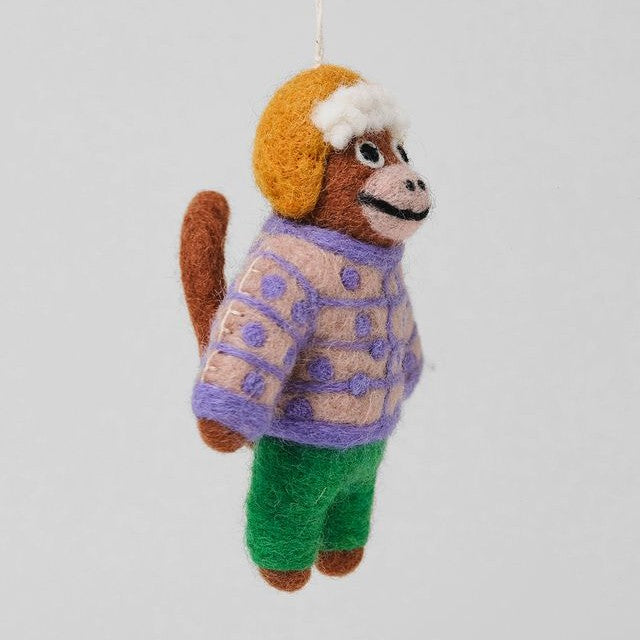 Monkey - Wrap Felt Decoration