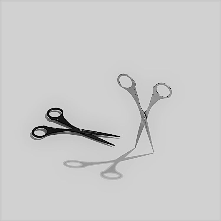 White scissors discount