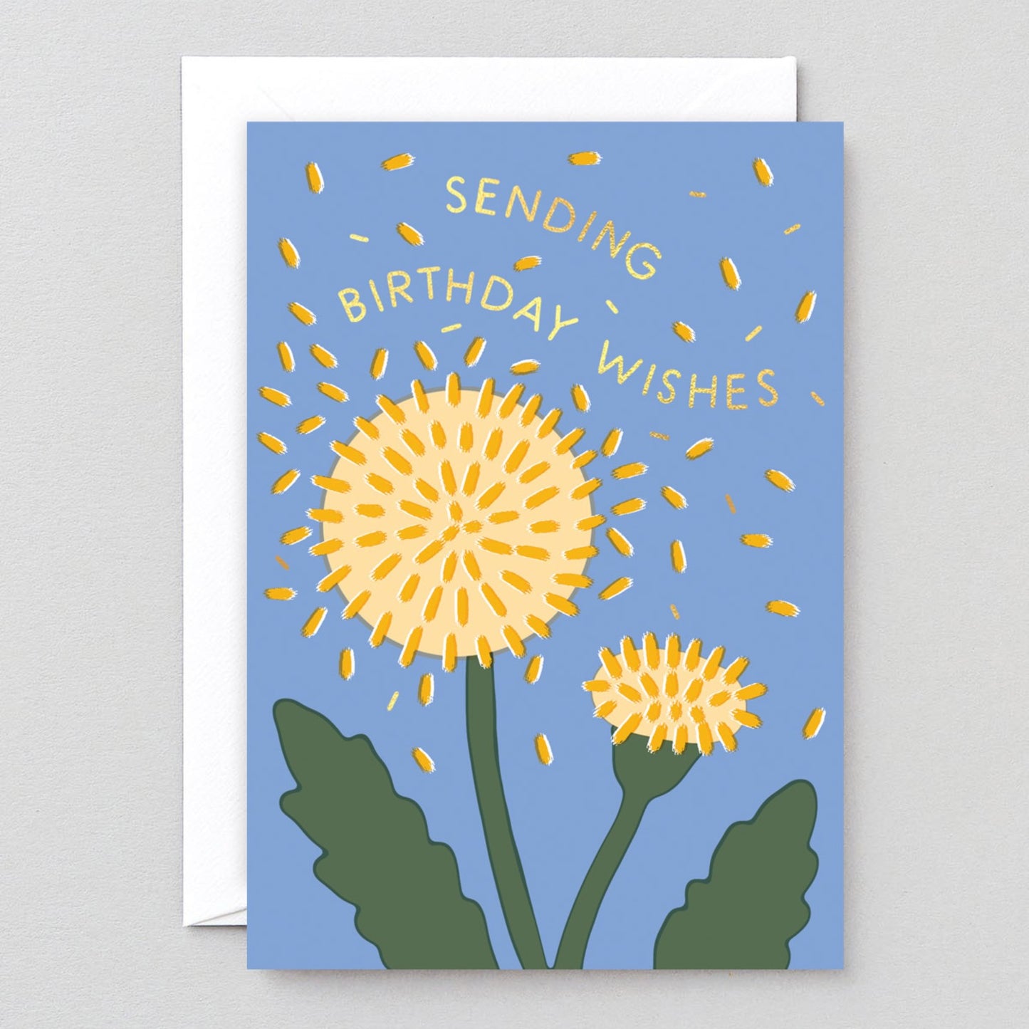 Birthday Wishes Dandelion Card