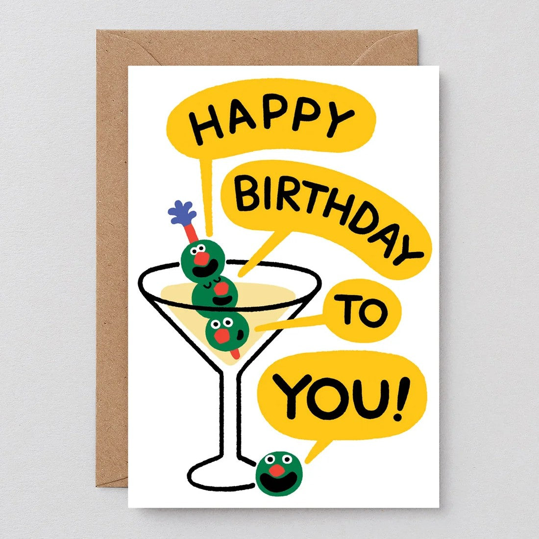 Happy Birthday Martini Card