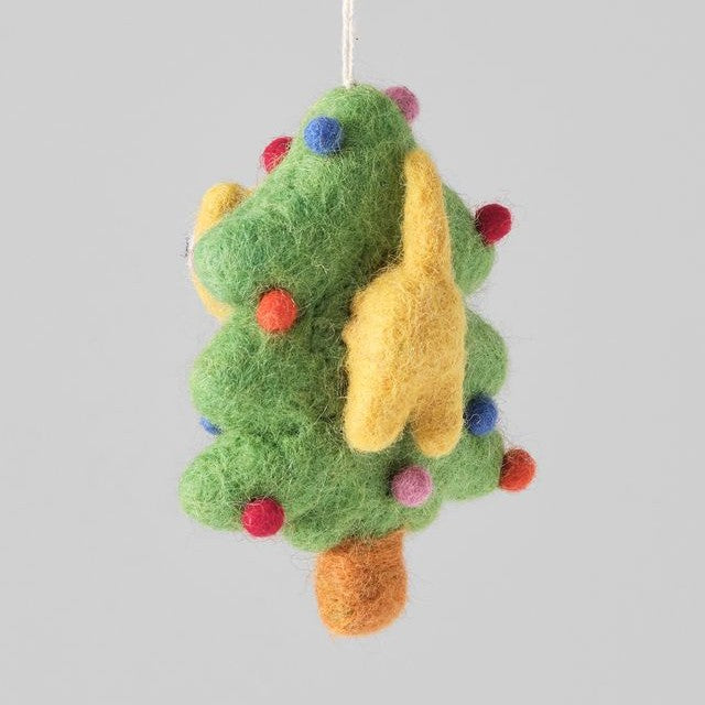 Bobby Cat in a Tree - Wrap Felt Decoration