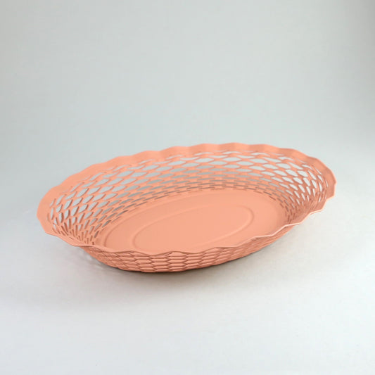 Oval Serving Basket Large Dusty Pink