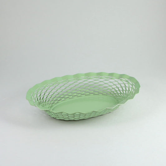 Oval Serving Basket Small Pastel Green
