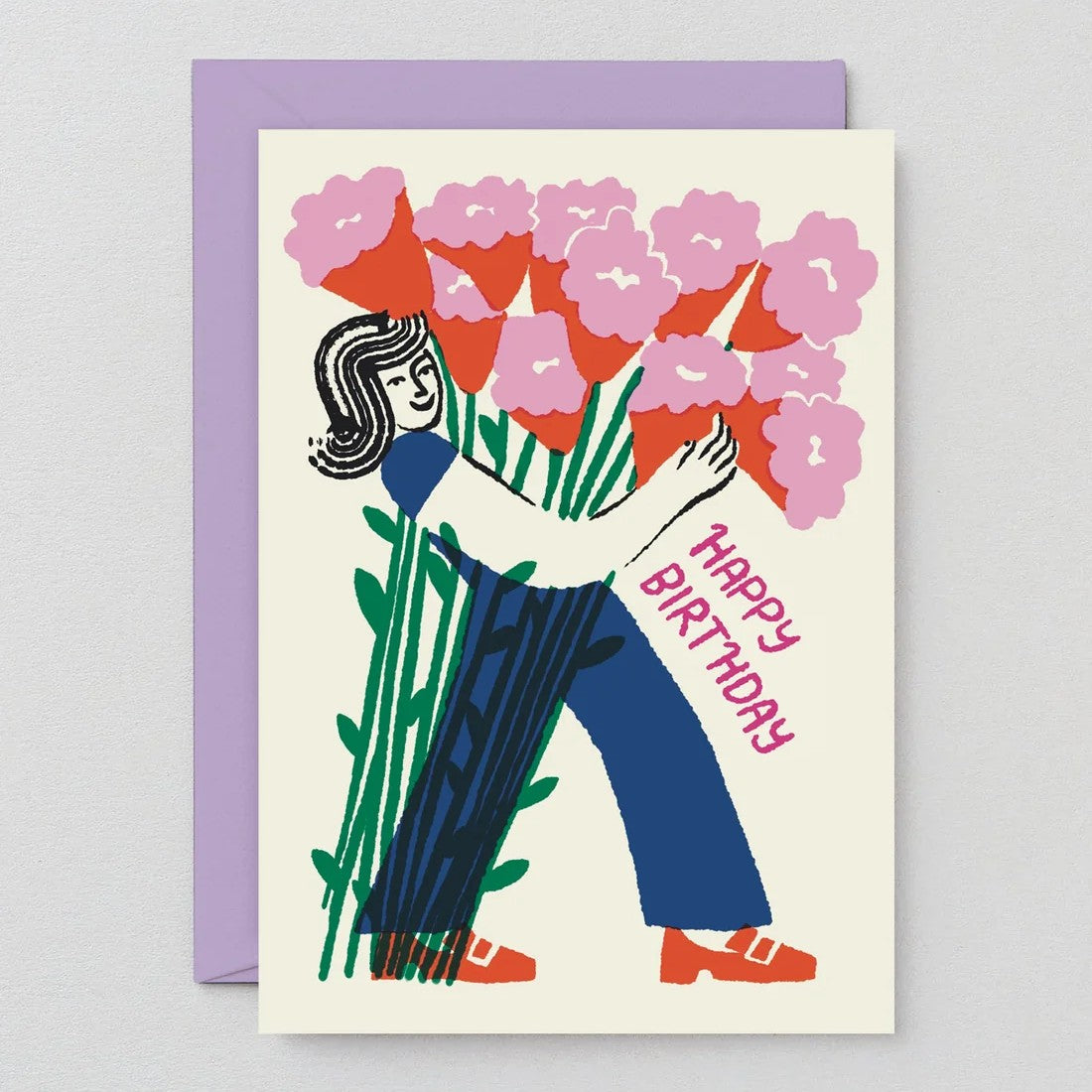 Happy Birthday Flower Bouquet Card