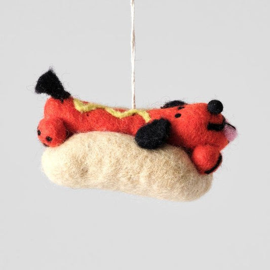 Frank Hotdog Dog - Wrap Felt Decoration