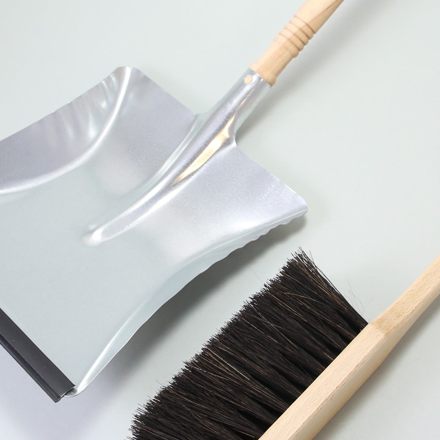 Galvanised Dustpan & Brush