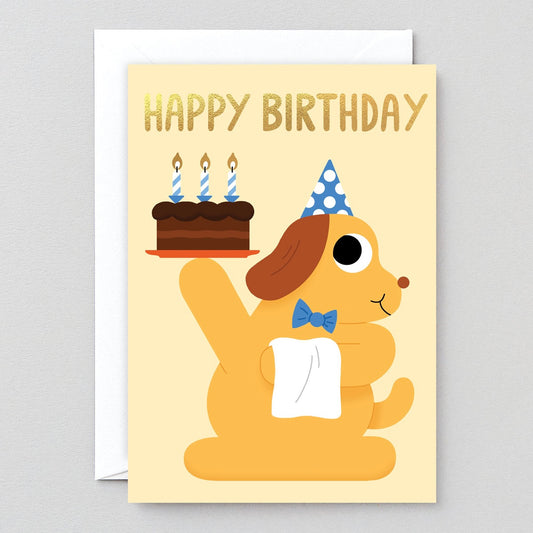Happy Birthday Dog & Cake Card