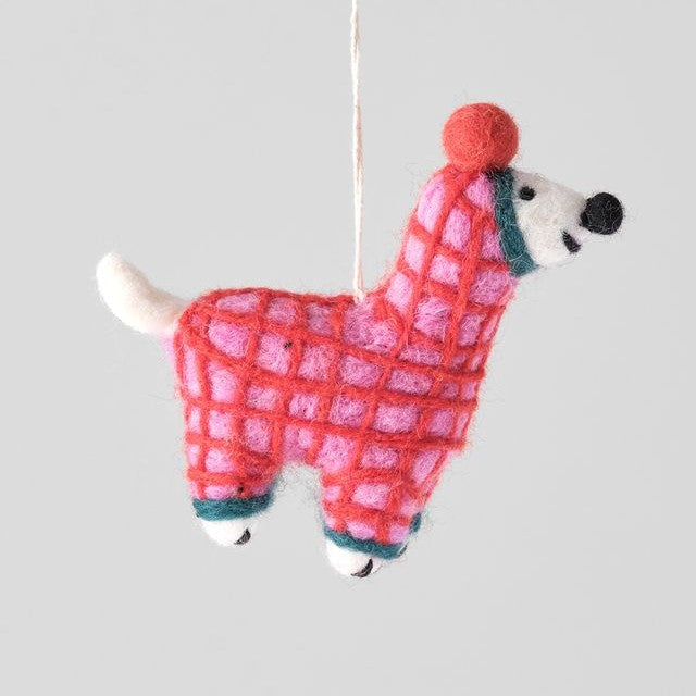 Jayla Dog in Onesie - Wrap Felt Decoration