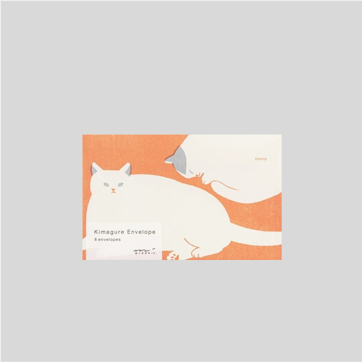 Midori Kimagure Cat Envelope Set of 8