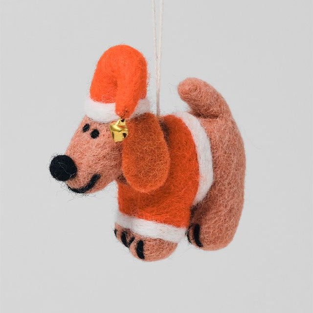 Jeff Jingle Dog - Wrap Felt Decoration