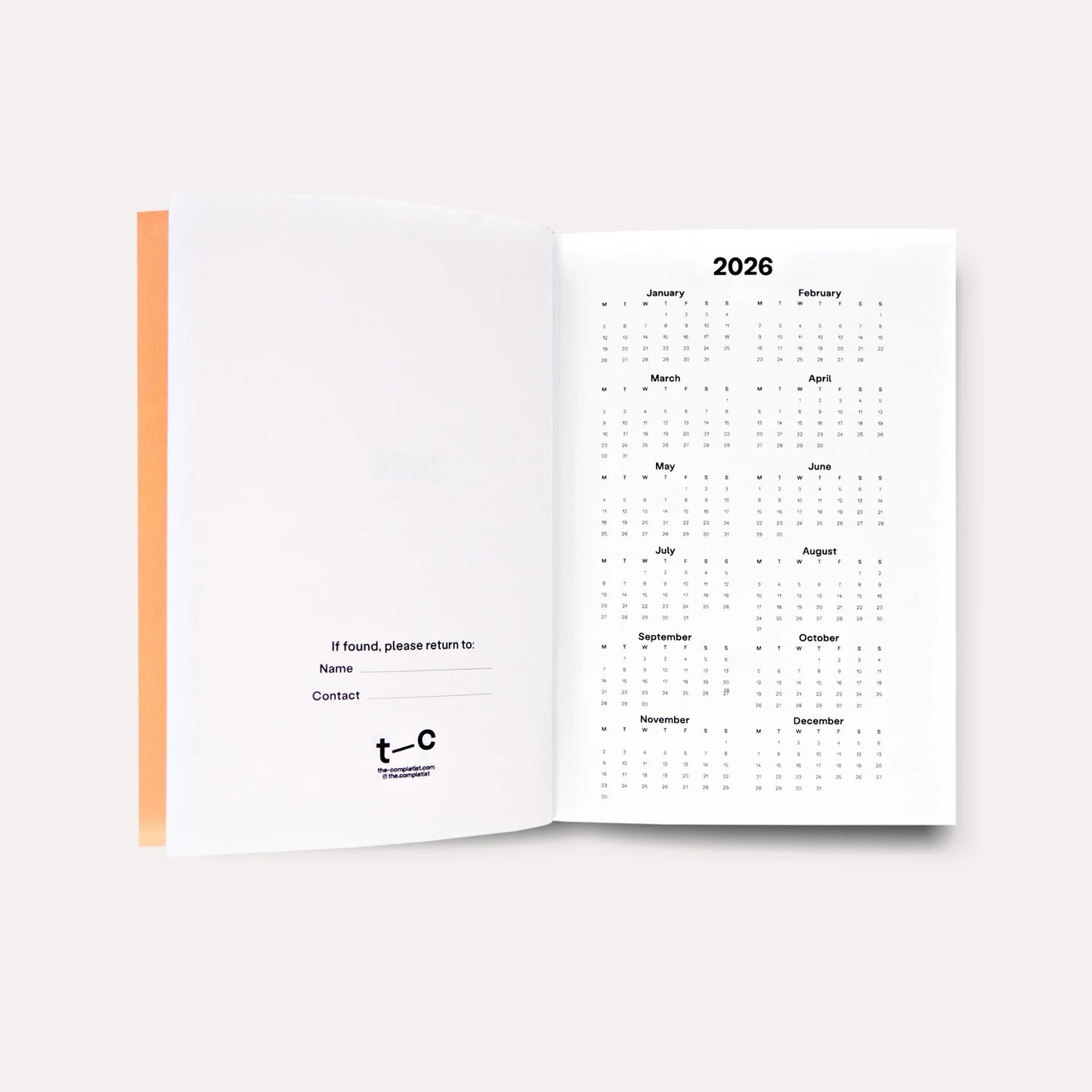 The Completist A6 Weekly Planner 2026 - Damson