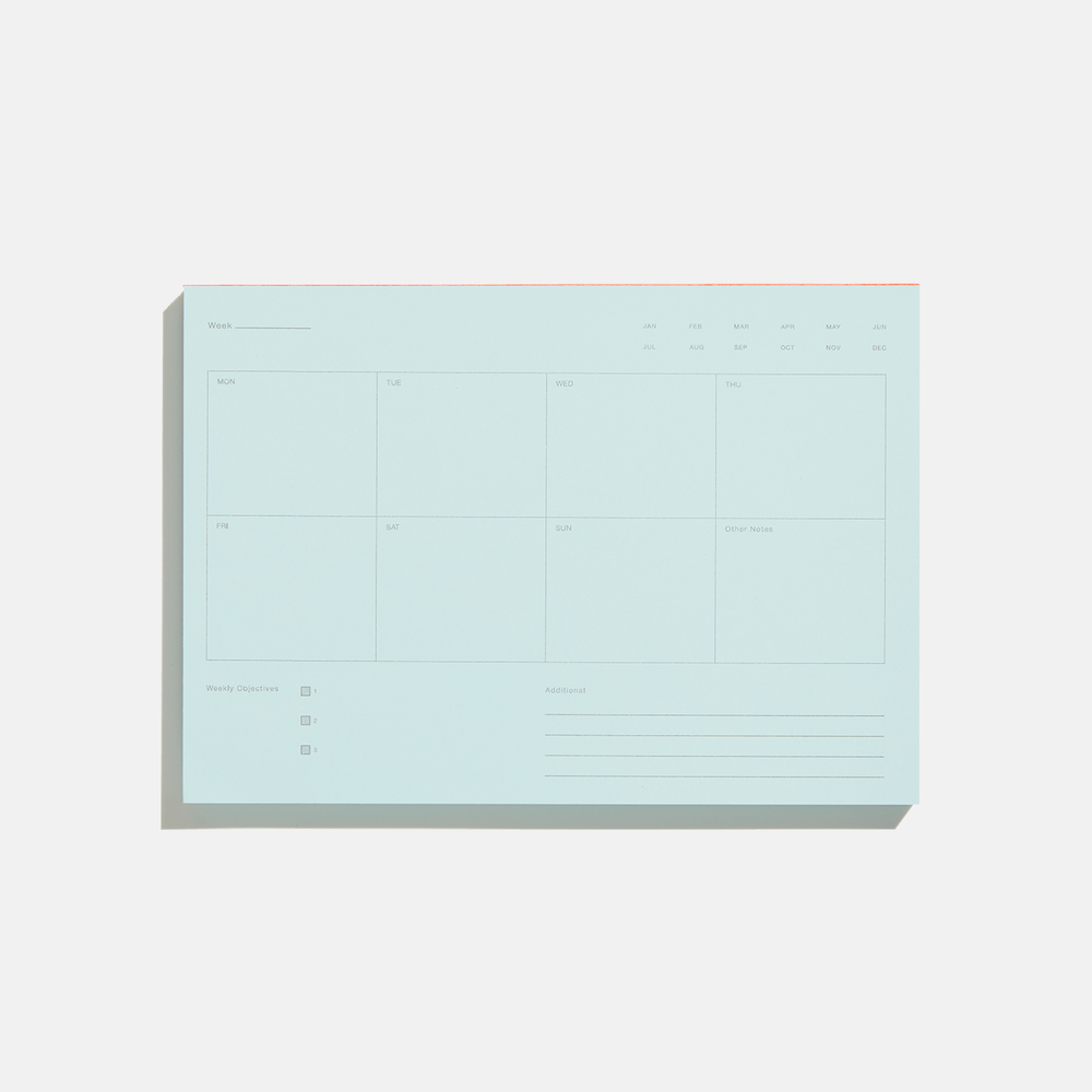 Before Breakfast Weekly Notepad A5 - Blue