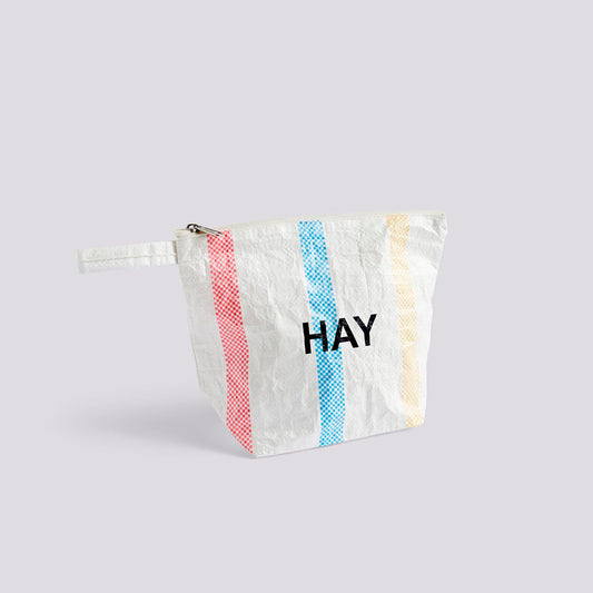 HAY Candy Striped Wash Bag Medium